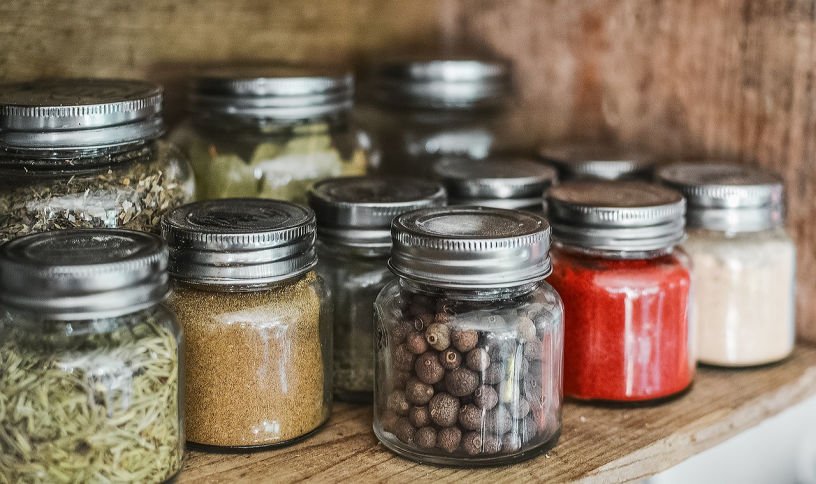 Ten minute kitchen declutter spice rack