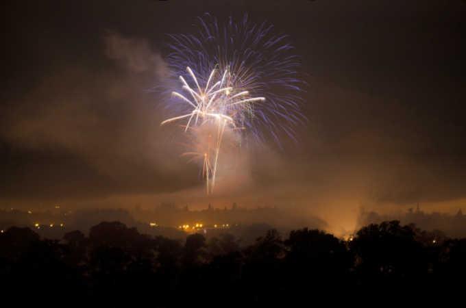 bonfire night fireworks on Guy Fawkes Day