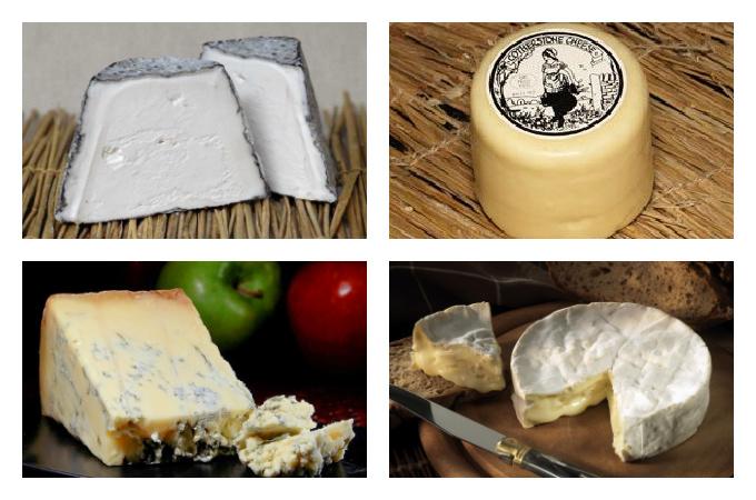 Seasonal cheese in March UK and imported