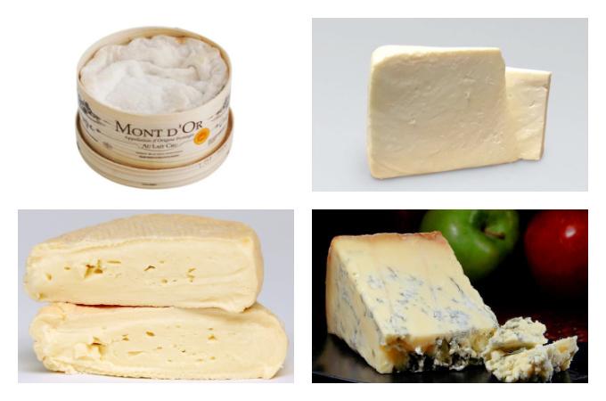 British Seasonal Food in December cheese cheeses UK French