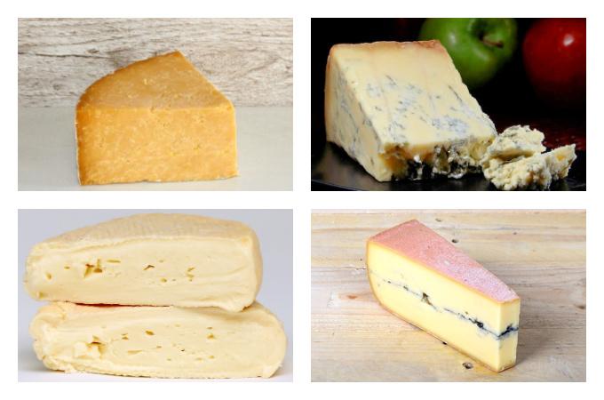 British Seasonal Food in January cheese cheeses UK French