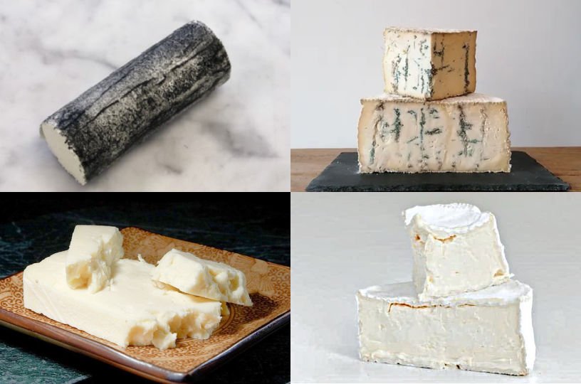 British seasonal food in October UK cheese and French imported
