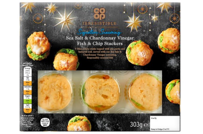 Co-op fish and chip stackers