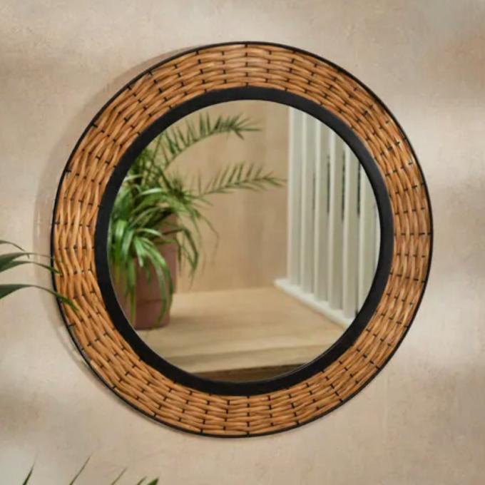 Dunelm Artisan indoor outdoor mirror rattan