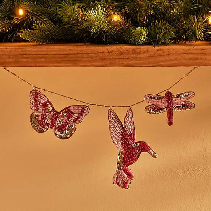 Dunelm Christmas Tropics hummingbird garland