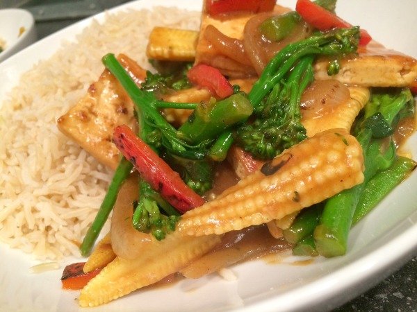 Empty the Storecupbaord Challenge 2016 Week 10 tofu stir fry brown rice Chinese curry sauce Penny Golightly