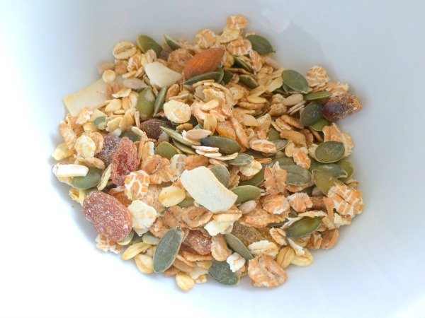 Empty the Storecupboard Challenge 2016 Week 10 pumpkin seeds added to muesli Penny Golightly