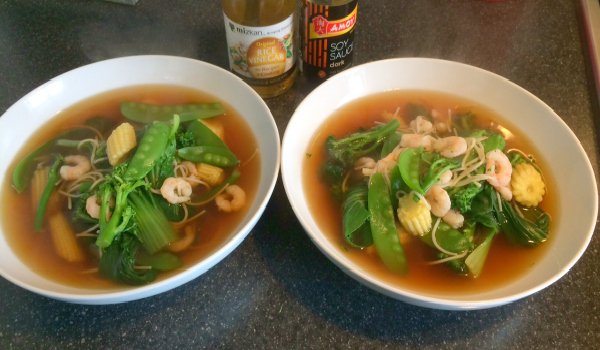 Empty the Storecupboard Challenge 2016 Week 4 Rice noodle soup