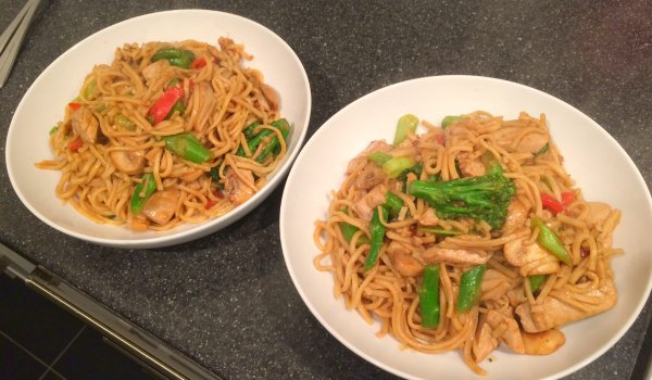 Empty the Storecupboard Challenge Week 5 Stir fry noodles with tuna and broccoli