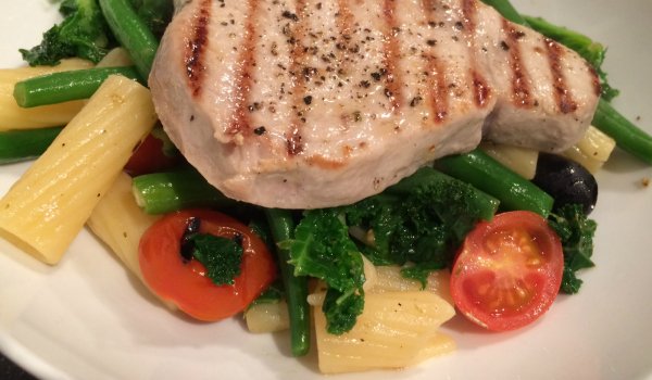 Empty the Storecupboard Challenge Week 6 hot pasta Nicoise salad