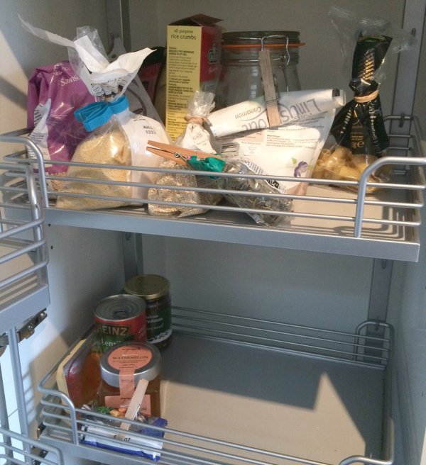 Empty the Storecupboard Week 5 in the cupboard