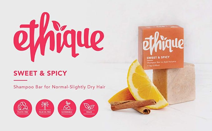 Ethique Sweet & Spicy Volume solid shampoo bar