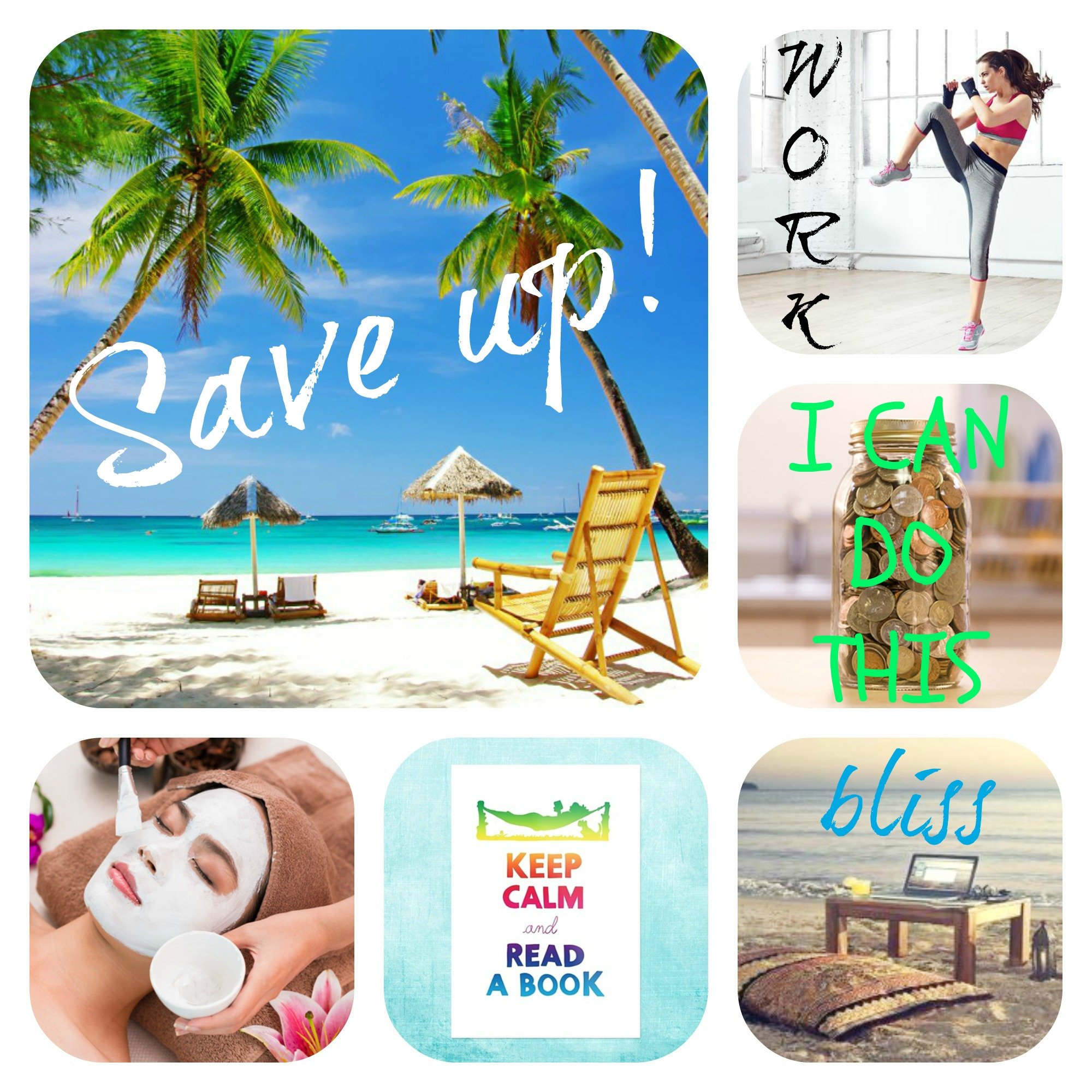 Example mini mood board or vision board