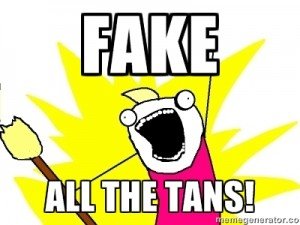 fake tan