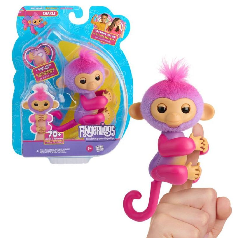Fingerlings Monkey toy, purple option