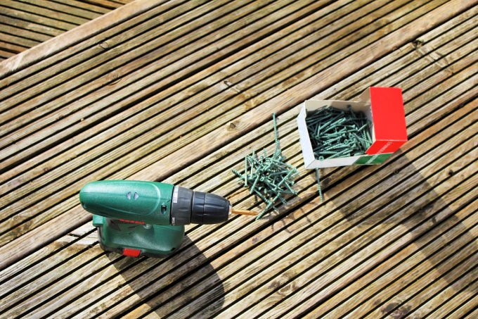 fixing up wooden decking in the Spring