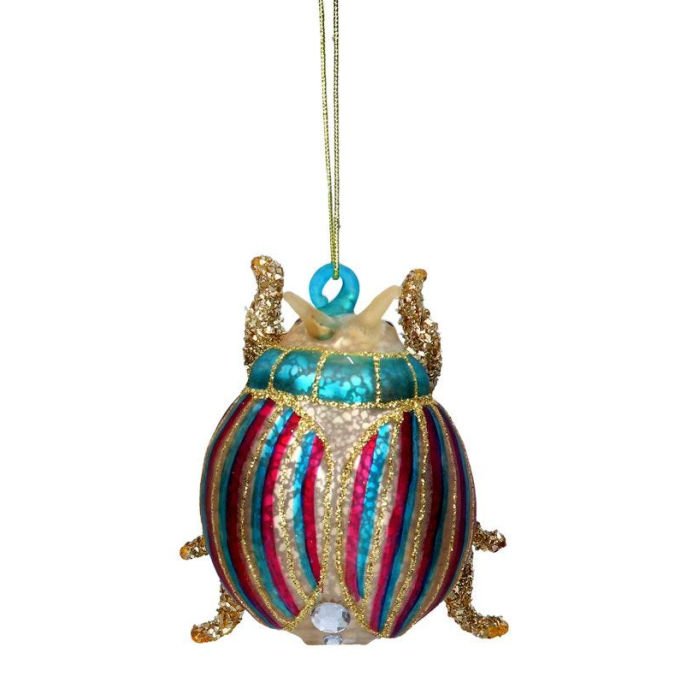 Gisella Graham at Heal's glass stripy beetle ornament, £12.