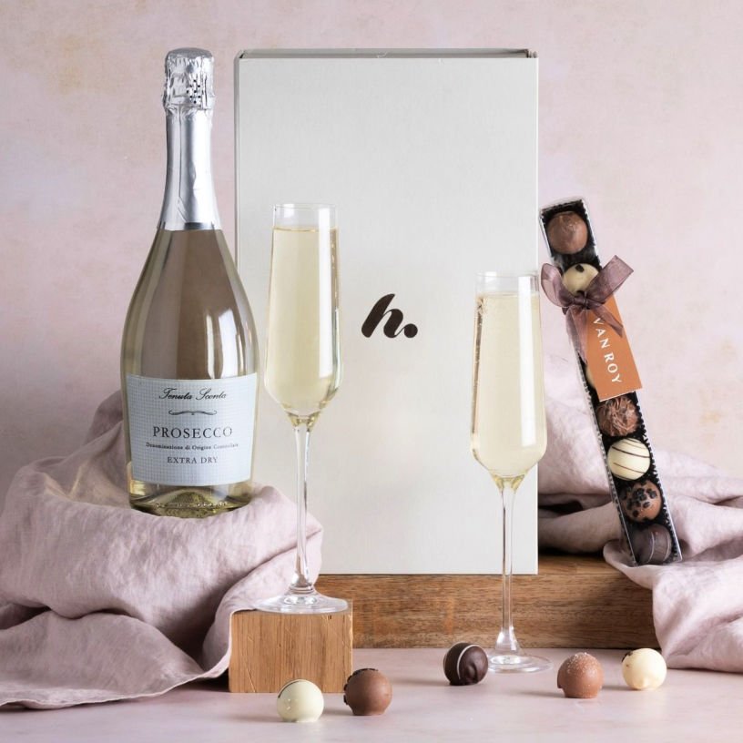 Hampers com Prosecco & Chocolates Hamper