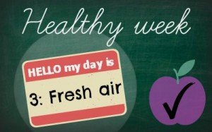 Healthy week fresh air outdoor exercise