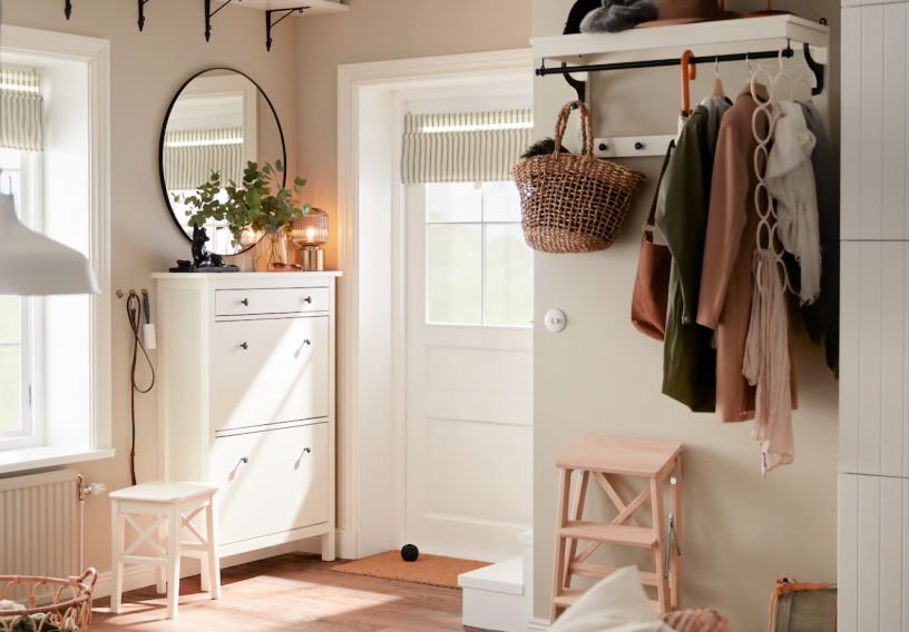 IKEA hallway storage inspiration