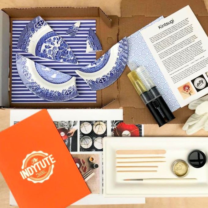 Indytute kintsugi Japanese gold craft experience kit
