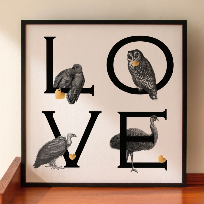 L.O.V.E Print cool Valentine's gifts that do not suck