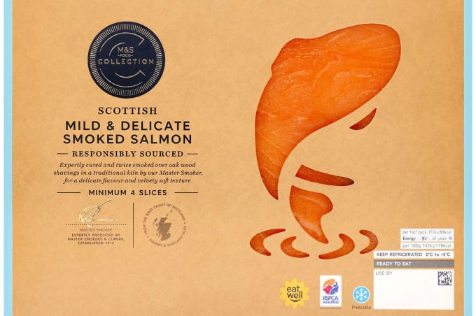 M and S Mild & Delicate smoked salmon