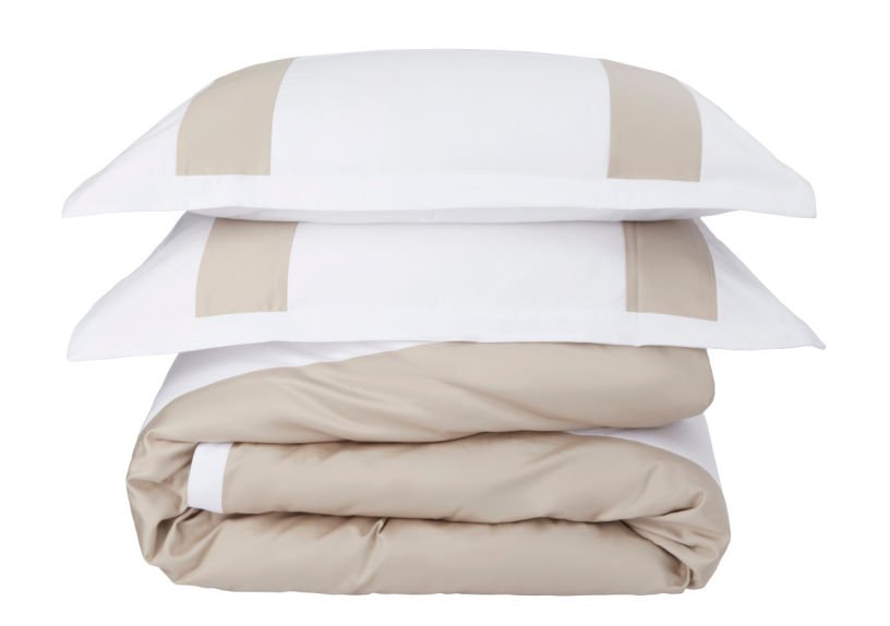 M&S X Kelly Hoppen 2024 collab luxury satin panel bedding set