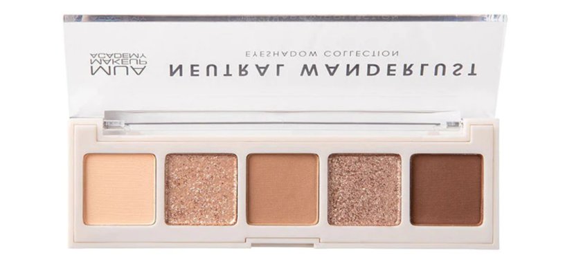 MUA neutral wanderlust palette for clean girl makeup on a budget