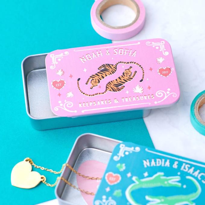 Oakdene Designs Personalised Couples Tin