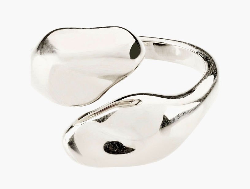 Pilgrim silver plated Chantal pebbles ring