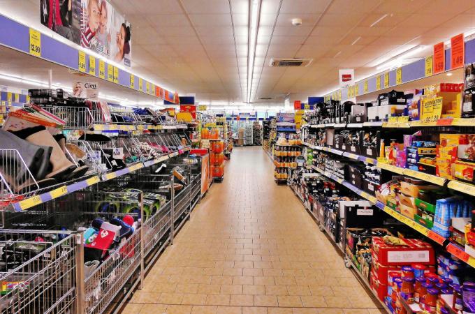 supermarket aisle