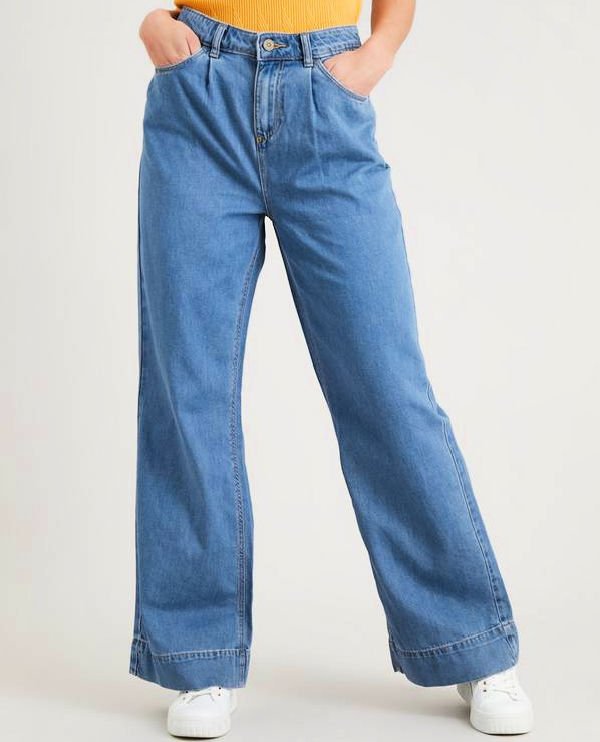 Affordable Autumn fashion find 3 midwash tencel wide leg jeans at TU