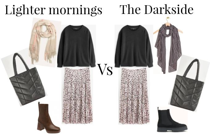 Winter capsule wardrobe outfit 4 with options