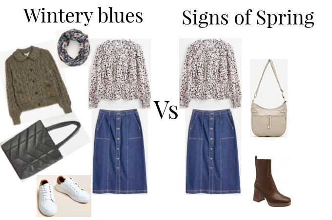 Winter capsule wardrobe outfit 5 with options
