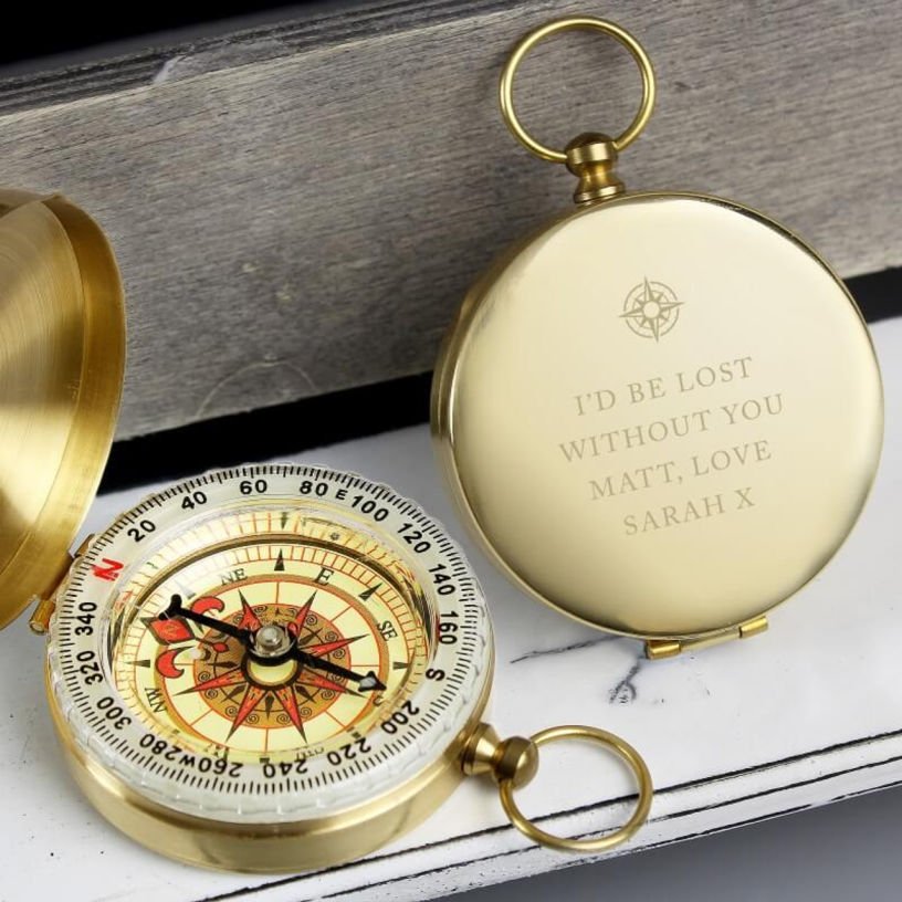personalised gifts trend compass from Prezzybox