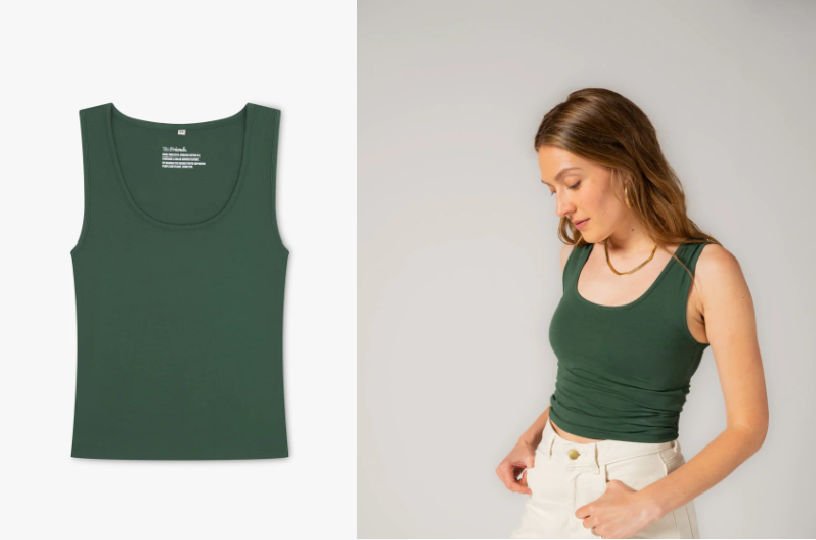 Yes Friends vest top organic cotton tank