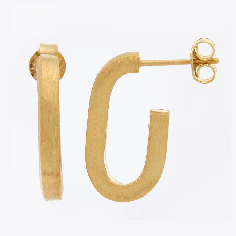 Alexa and Tori earrings brushed half hoops at TKMaxx
