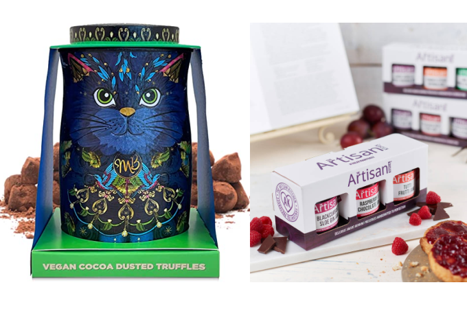 Christmas gift guide foodies chocolate jam sweet