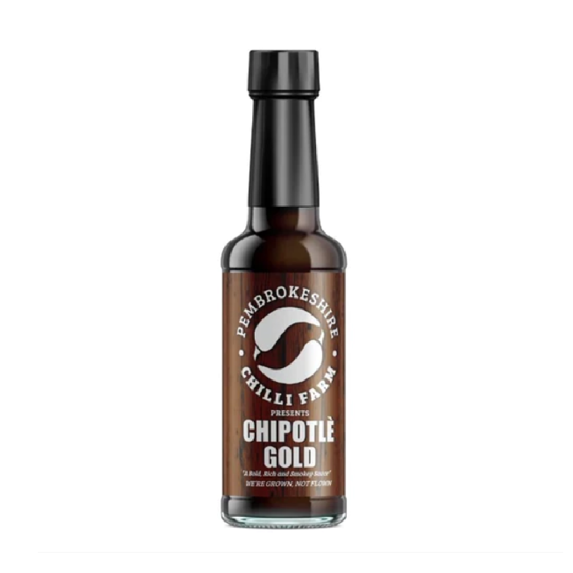 Pembrokeshire Chilli Farm Chipotle Gold hot sauce