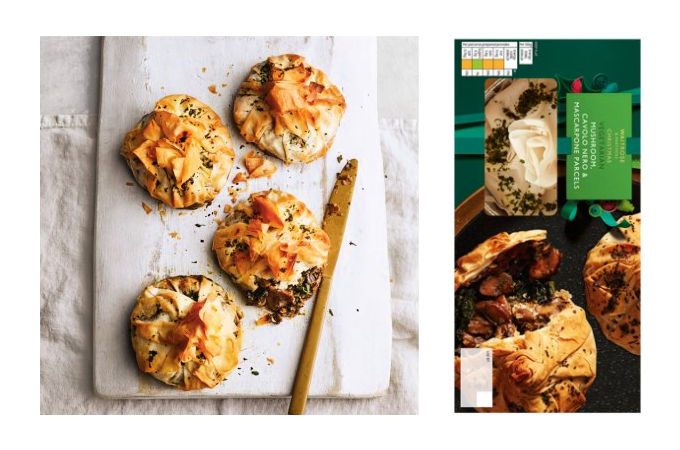 Waitrose vegetarian mushroom parcels